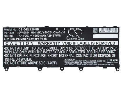 Replacement Battery for Dell Latitude 10e – Notebook, Laptop – 4050mAh / 7.4V - image 1