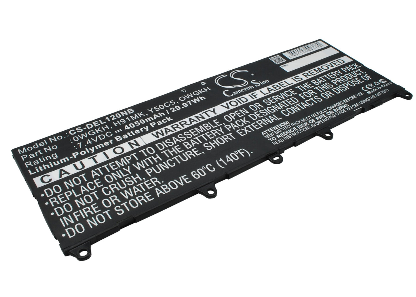 Replacement Battery for Dell Latitude 10e – Notebook, Laptop – 4050mAh / 7.4V - image 2