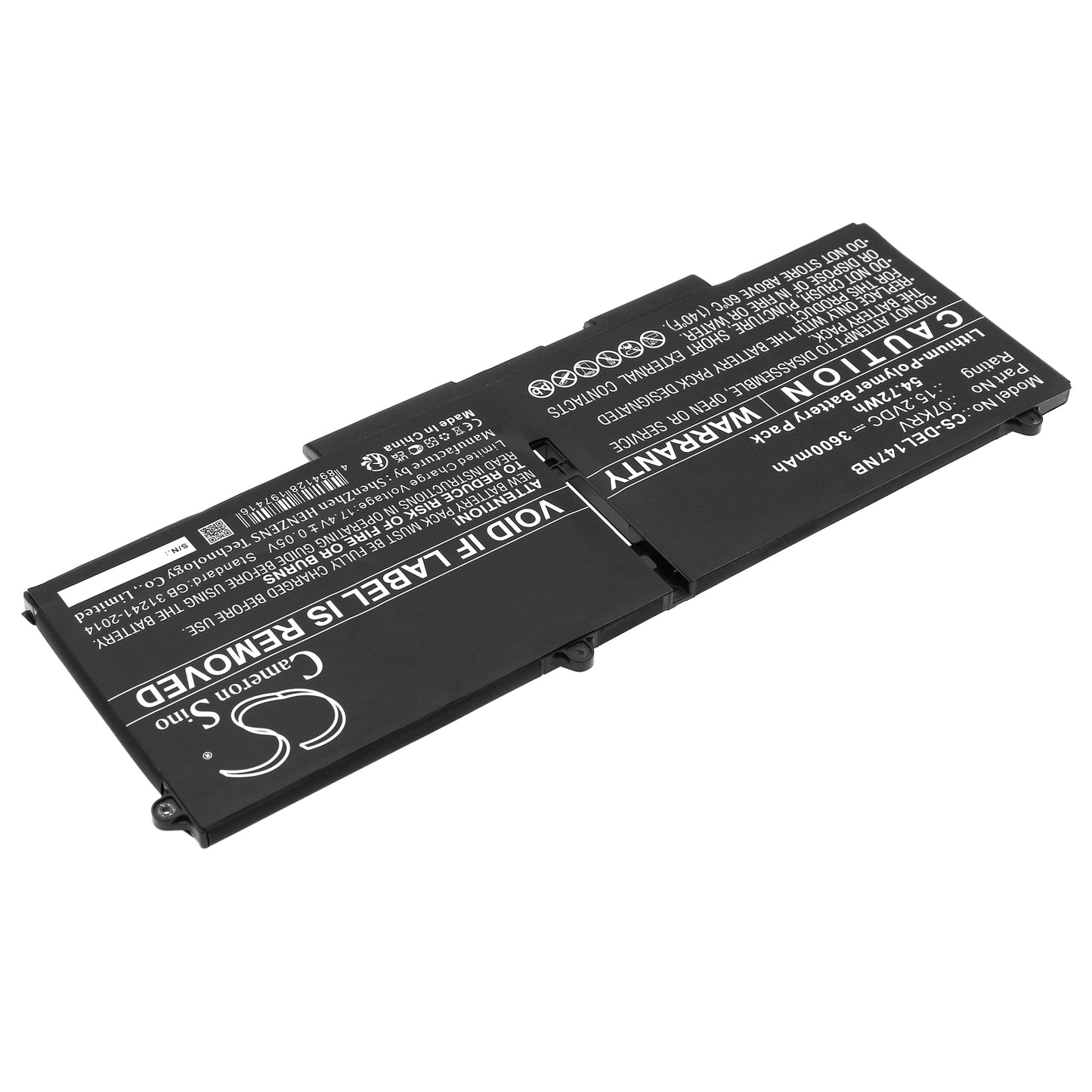 Replacement Battery for Dell Latitude 14 7430 D1GX0 – Notebook, Laptop – 3600mAh / 15.2V - image 2