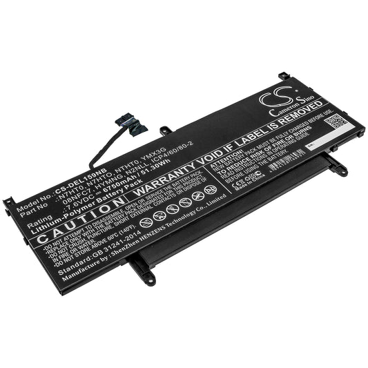 Replacement Battery for Dell Latitude 15 9510 WPK5N – Notebook, Laptop – 6750mAh / 7.6V