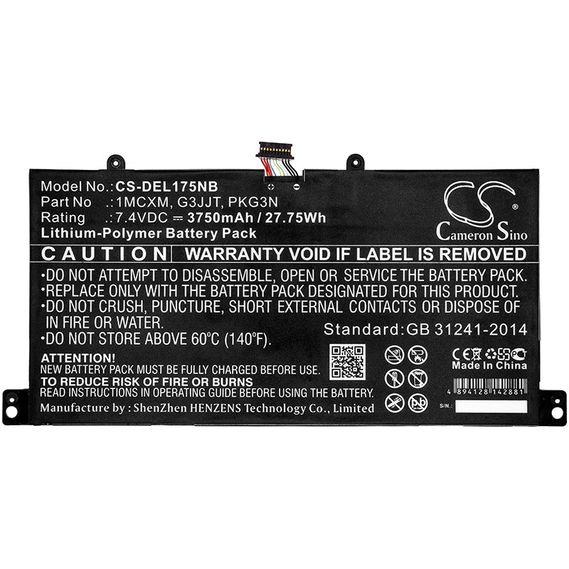 Replacement Battery for Dell Latitude 5175 – Notebook, Laptop – 3750mAh / 7.4V - image 3