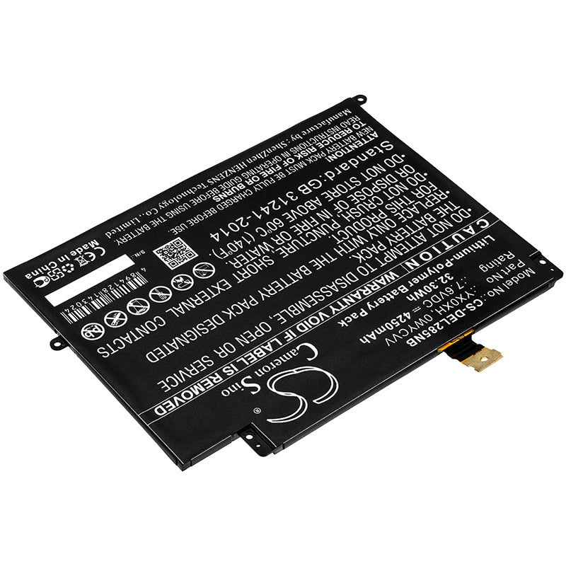 Replacement Battery for Dell Latitude 7285 – Notebook, Laptop – 4250mAh / 7.6V - image 2