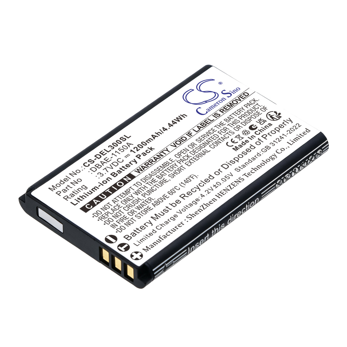 Replacement Battery for Doro Leva E10 – Mobile, SmartPhone – 1200mAh / 3.7V