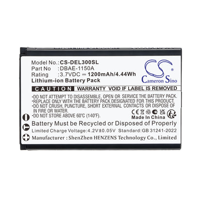 Replacement Battery for Doro Leva E10 – Mobile, SmartPhone – 1200mAh / 3.7V