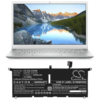 Replacement Battery for DELL  Inspiron 13 5000 5390 – Notebook, Laptop – 5500mAh / 41.80Wh / 7.6V