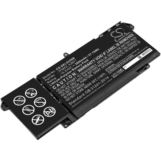 Replacement Battery for Dell Latitude 5320 – Notebook, Laptop – 3800mAh / 15.2V