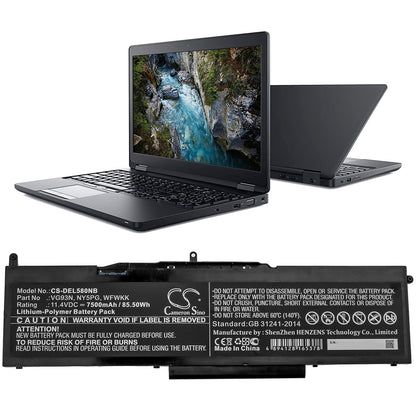 Replacement Battery for Dell Latitude 5580 – Notebook, Laptop – 7500mAh / 11.4V - image 4