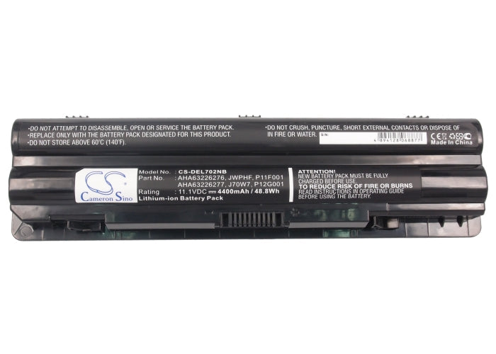 Replacement Battery for DELL  XPS 14 – Notebook, Laptop – 4400mAh / 48.84Wh / 11.1V
