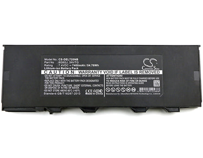 Replacement Battery for Dell Latitude 7204 – Notebook, Laptop – 7400mAh / 7.4V - image 3