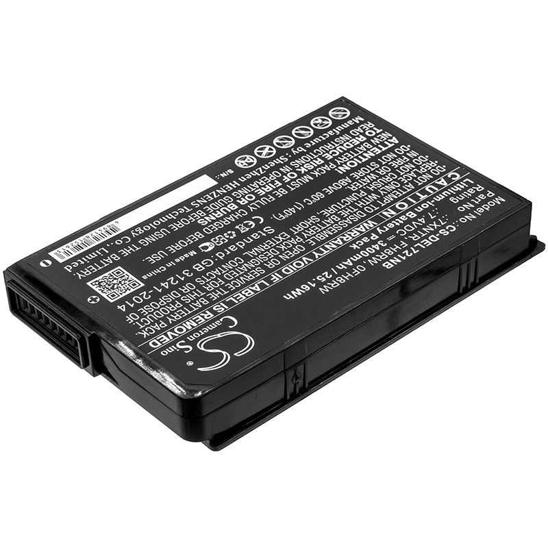 Replacement Battery for DELL  Latitude 12 7202 – Notebook, Laptop – 3400mAh / 25.16Wh / 7.4V