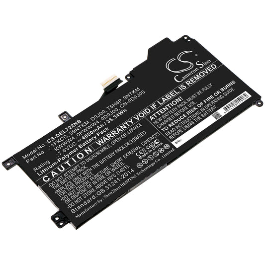 Replacement Battery for Dell Latitude 7200 2-in-1 – Notebook, Laptop – 4650mAh / 7.6V - image 1