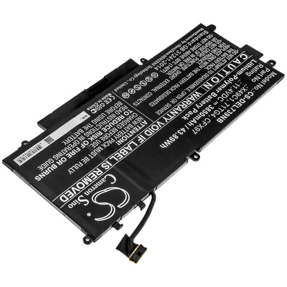Replacement Battery for DELL  Latitude 5289 2-in-1 – Notebook, Laptop – 3850mAh / 43.89Wh / 11.4V