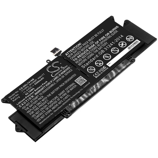 Replacement Battery for Dell Latitude 7410 – Notebook, Laptop – 5500mAh / 11.4V