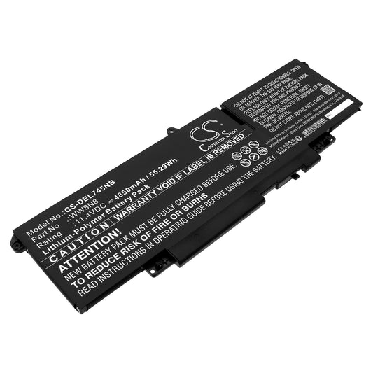 Replacement Battery for Dell Latitude 7450 – Notebook, Laptop – 4850mAh / 11.4V