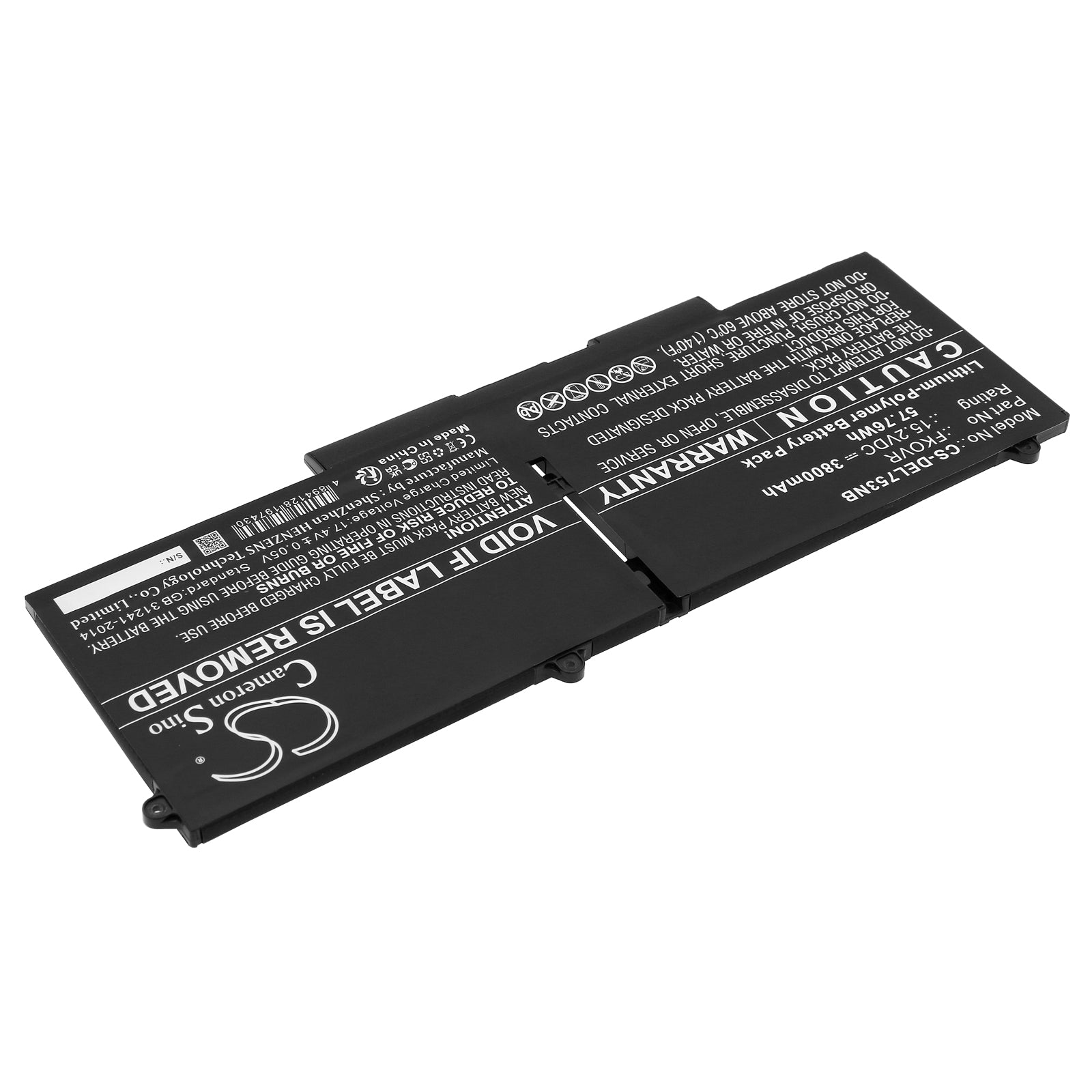 Replacement Battery for Dell Latitude 5330 – Notebook, Laptop – 3800mAh / 15.2V - image 2