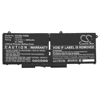 Replacement Battery for Dell Latitude 5330 – Notebook, Laptop – 3800mAh / 15.2V - image 3