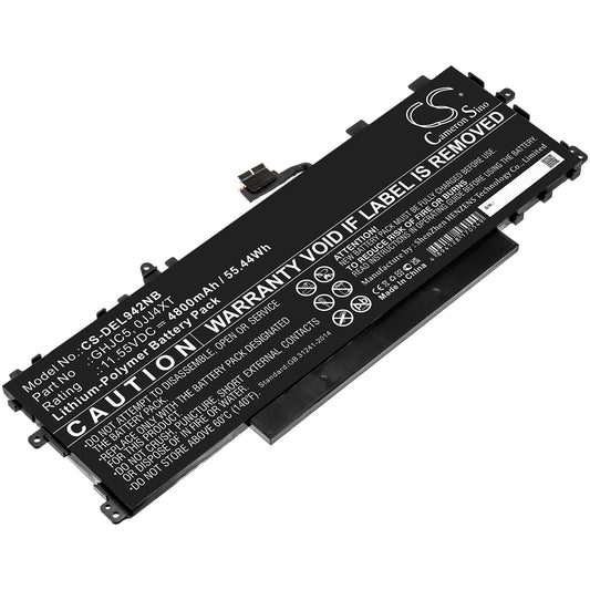 Replacement Battery for Dell Latitude 9420 2-in-1 – Notebook, Laptop – 4800mAh / 11.55V