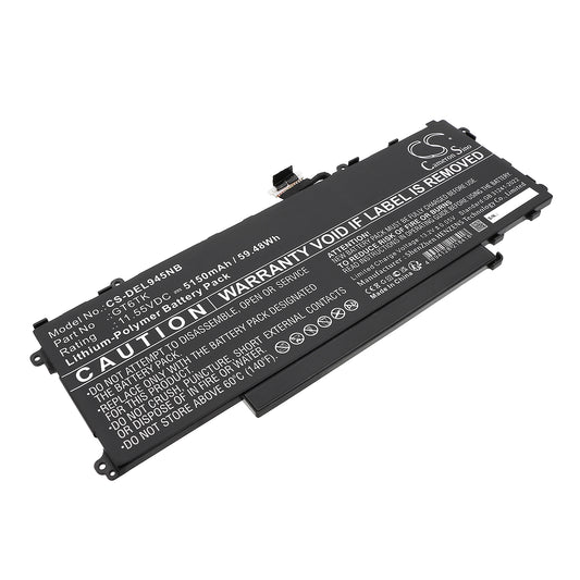 Replacement Battery for Dell Latitude 9440 2-in-1 – Notebook, Laptop – 5150mAh / 11.55V