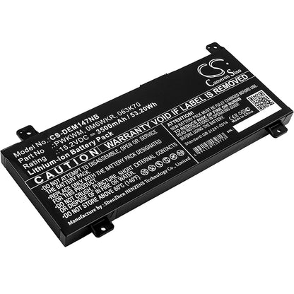 Replacement Battery for Dell Inspiron 14 7466 – Notebook, Laptop – 3500mAh / 15.2V - image 1