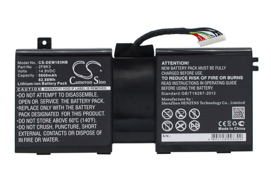 Replacement Battery for Dell Alienware 17 – Notebook, Laptop – 5600mAh / 14.8V