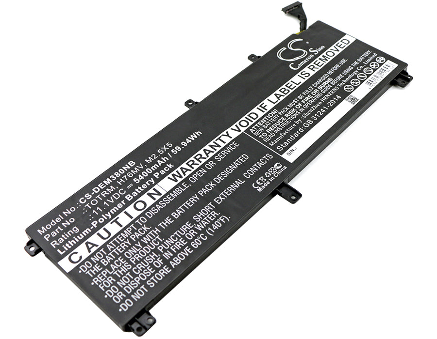 Replacement Battery for Dell Precision M3800 – Notebook, Laptop – 5400mAh / 11.1V - image 1