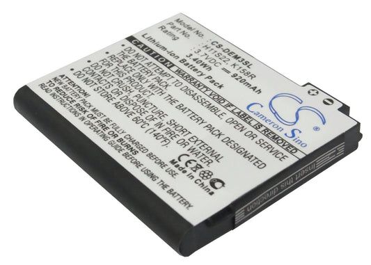 Replacement Battery for Dell Mini 3 – Mobile, SmartPhone – 920mAh / 3.7V