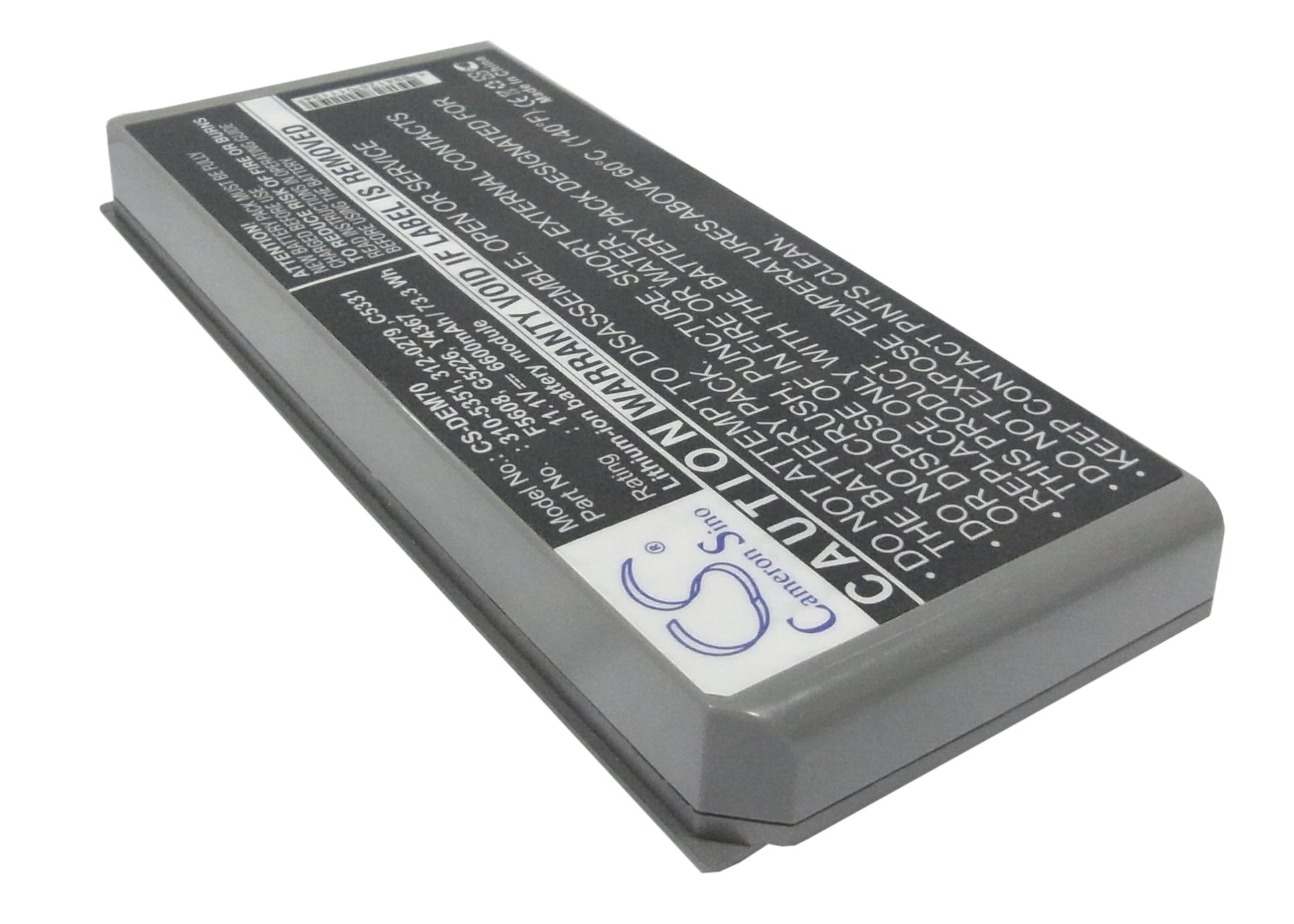 Replacement Battery for Dell Latitude D810 – Notebook, Laptop – 6600mAh / 11.1V - image 2
