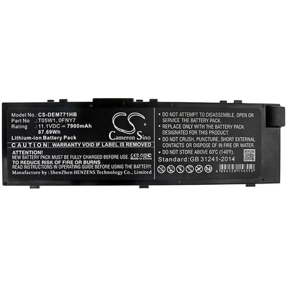 Replacement Battery for Dell Precision M7710 – Notebook, Laptop – 7900mAh / 11.1V - image 3