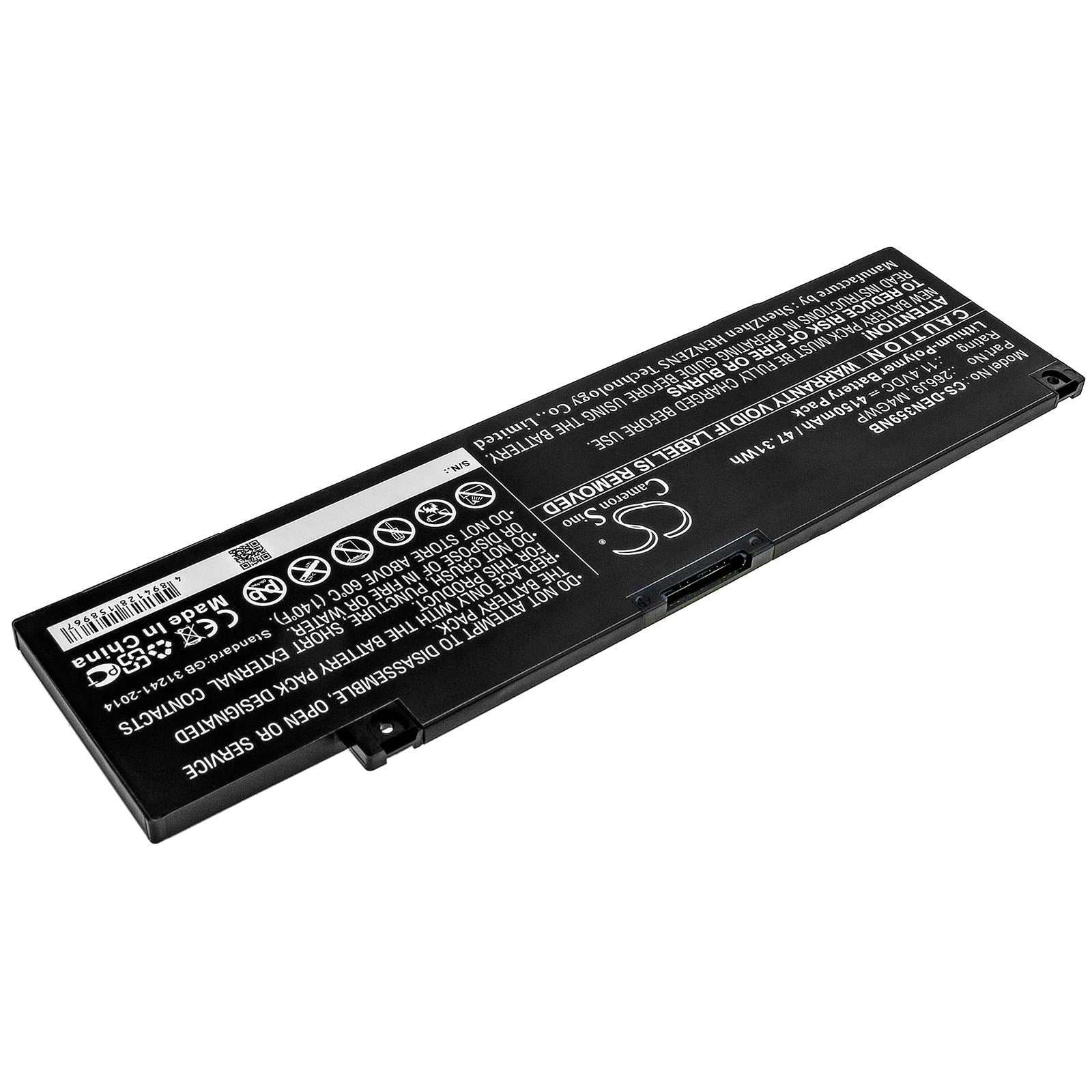 Replacement Battery for Dell Ins 14-5490-D1605L – Notebook, Laptop – 4150mAh / 11.4V - image 2