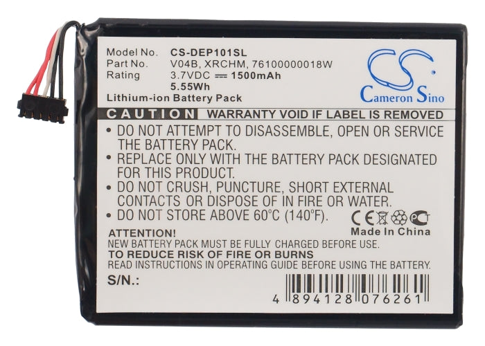 Replacement Battery for Dell | E-Mobile Streak Pro – PDA, Pocket PC – 1500mAh / 3.7V