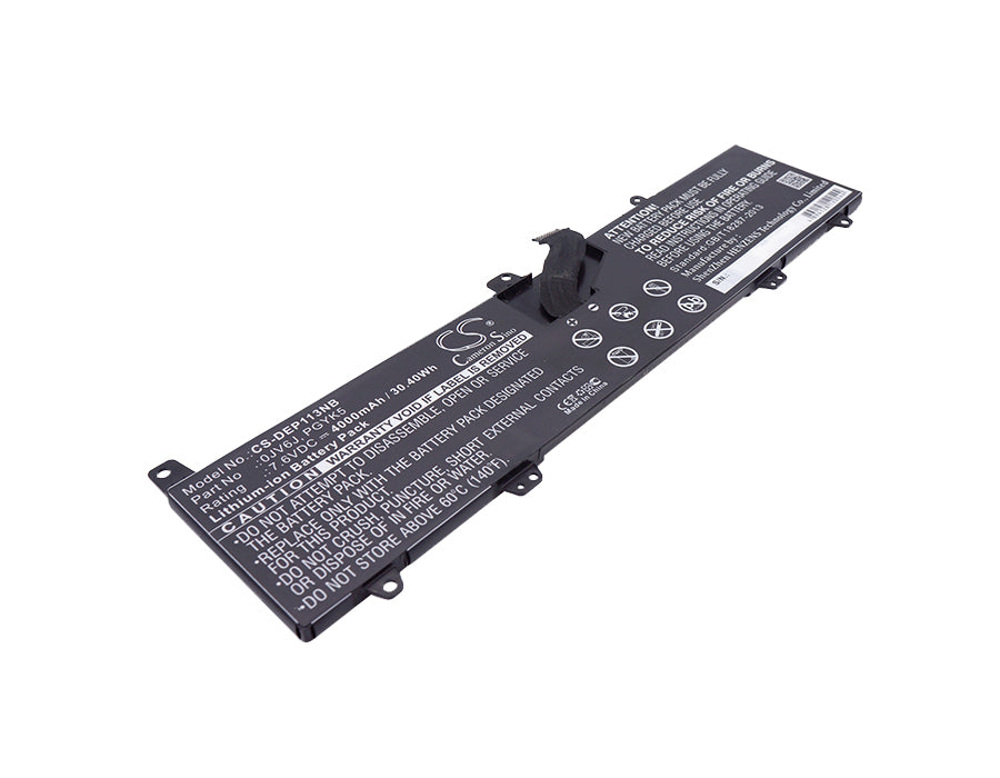 Replacement Battery for DELL  INS 11-3162-D1208L – Notebook, Laptop – 4000mAh / 30.40Wh / 7.6V