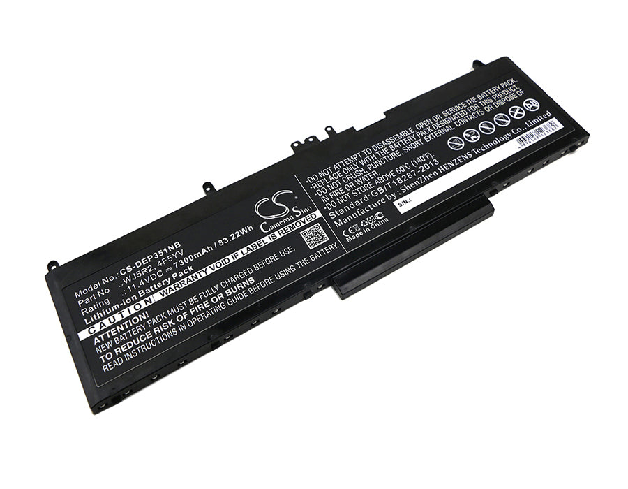 Replacement Battery for Dell Precision 3510 – Notebook, Laptop – 7300mAh / 11.4V - image 1