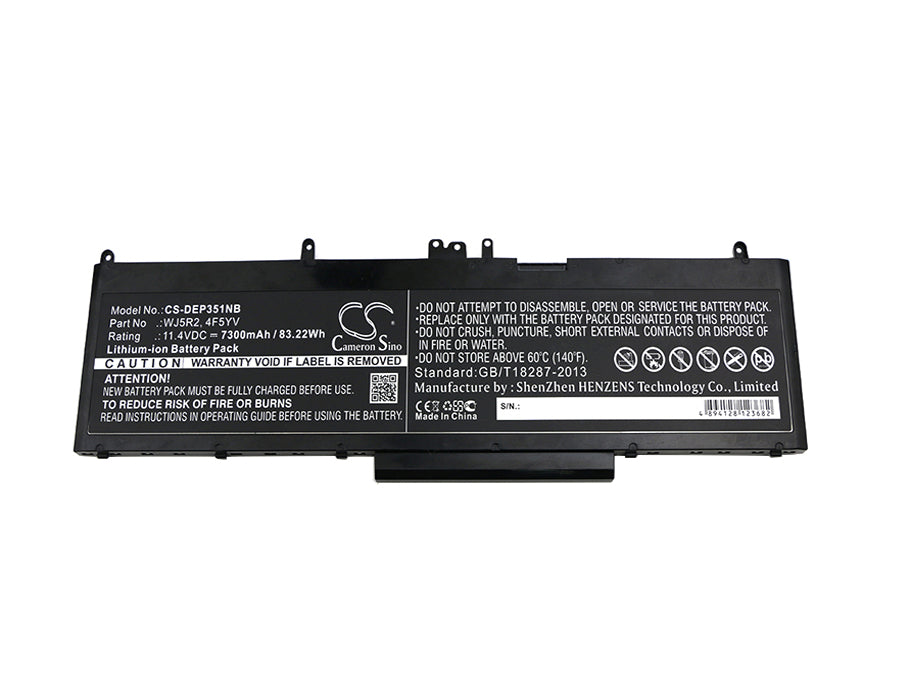 Replacement Battery for Dell Precision 3510 – Notebook, Laptop – 7300mAh / 11.4V - image 3