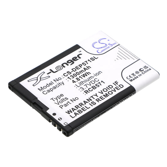 Replacement Battery for CPA | Binatone | WINNER | Bea-fon | Aligator | Brondi | Fly | Doro HALO 11 – Mobile, SmartPhone – 1300mAh / 3.7V