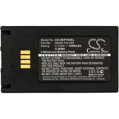 Replacement Battery for TSL | Spare | David Clark | Varta | EasyPack | Tellermate | Elan | Vokkero 1062 HF Snap-On Reader – Barcode Scanner – 1800mAh