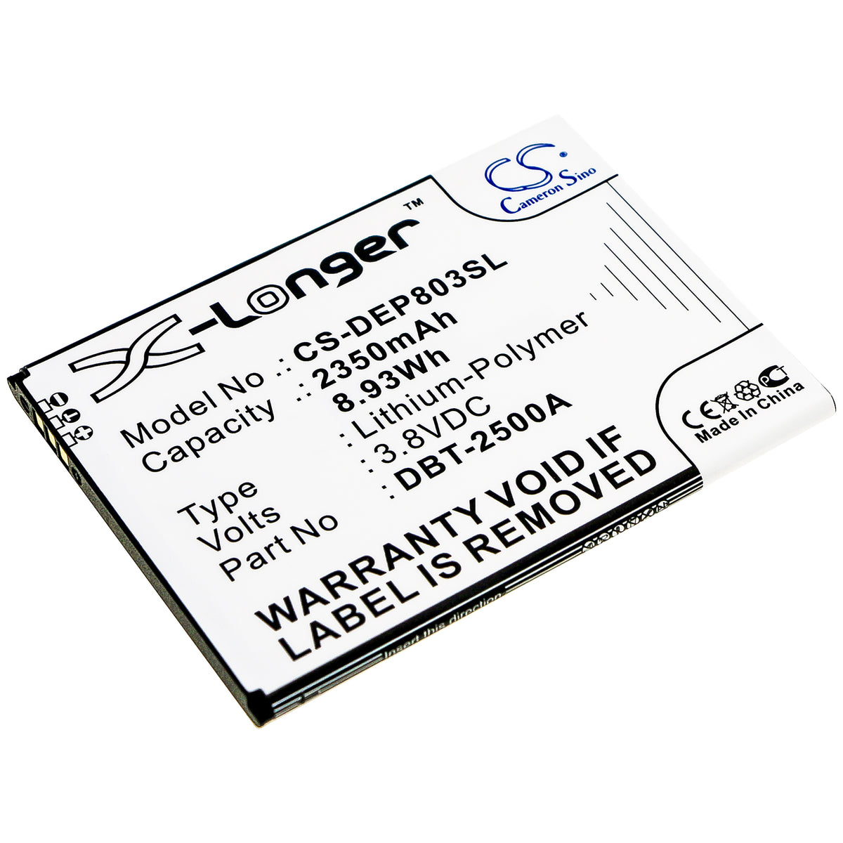 Replacement Battery for Doro 8035 – Mobile, SmartPhone – 2350mAh / 3.8V