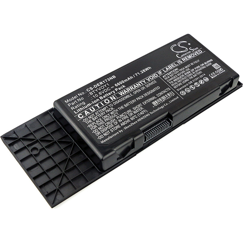 Replacement Battery for Dell Alienware M17x R3 – Notebook, Laptop – 6600mAh / 10.8V - image 1
