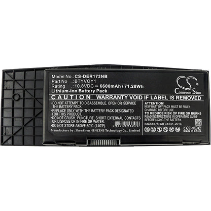 Replacement Battery for Dell Alienware M17x R3 – Notebook, Laptop – 6600mAh / 10.8V - image 3