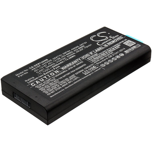 Replacement Battery for Dell Latitude 14 Rugged 7404 – Notebook, Laptop – 6600mAh / 11.1V - image 1