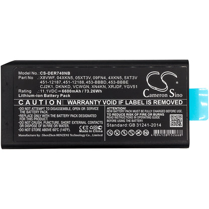 Replacement Battery for Dell Latitude 14 Rugged 7404 – Notebook, Laptop – 6600mAh / 11.1V - image 3