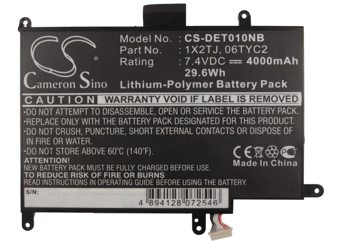 Replacement Battery for Dell Latitude ST – Notebook, Laptop – 4000mAh / 7.4V - image 5