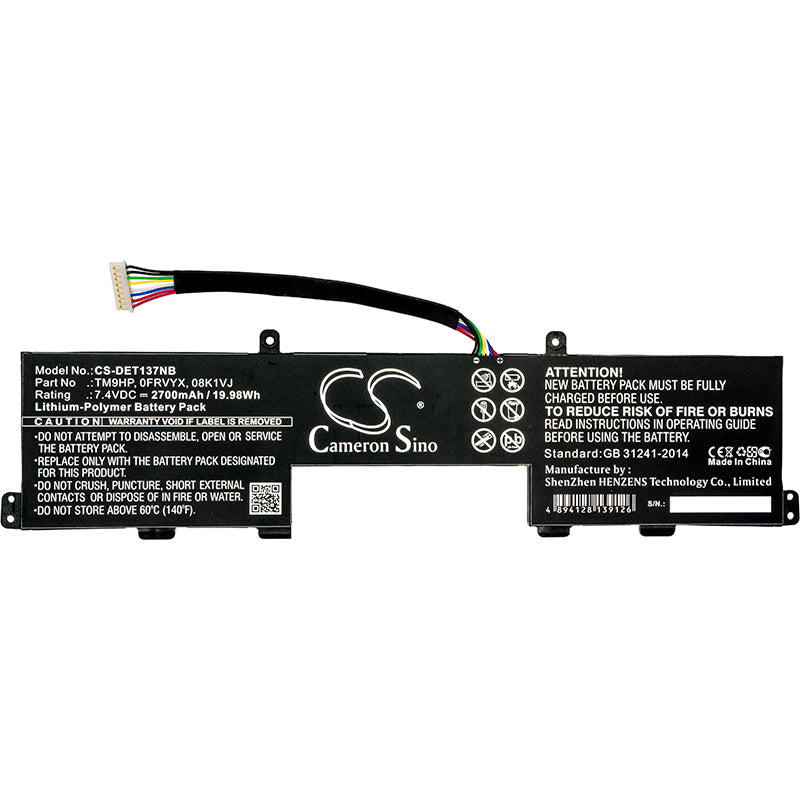 Replacement Battery for Dell Latitude 13 7350 – Notebook, Laptop – 2700mAh / 7.4V - image 3
