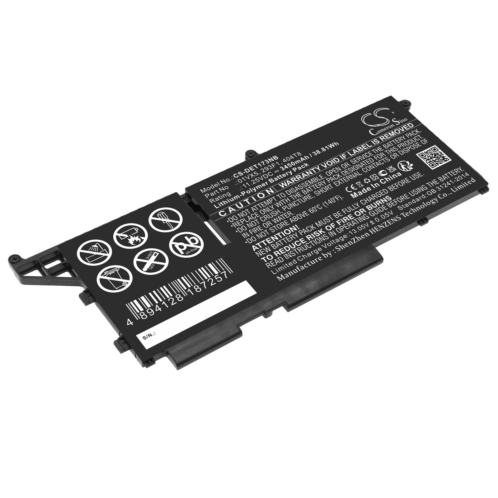Replacement Battery for Dell Latitude 13 7330 – Notebook, Laptop – 3450mAh / 11.25V - image 1