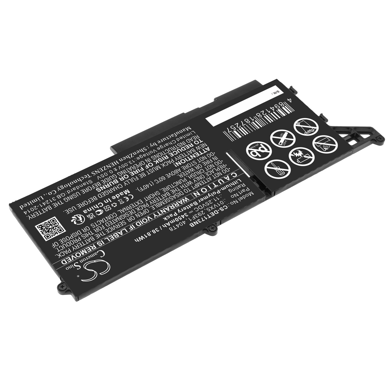 Replacement Battery for Dell Latitude 13 7330 – Notebook, Laptop – 3450mAh / 11.25V - image 2