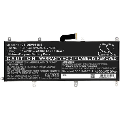 Replacement Battery for Dell Venue 10 Pro – Notebook, Laptop – 4100mAh / 7.4V - image 3