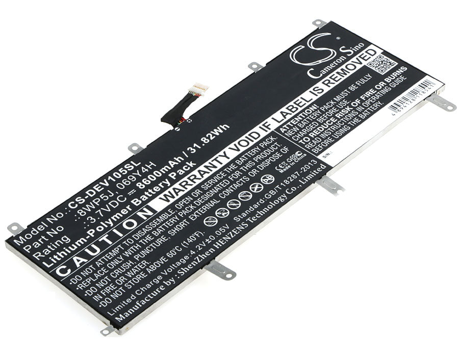 Replacement Battery for Dell Venue 10 5000 – Tablet – 8600mAh / 3.7V - image 1