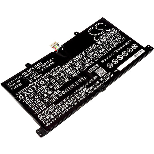 Replacement Battery for Dell Venue 11 Pro Keyboard Dock – Tablet – 3200mAh / 7.4V - image 1