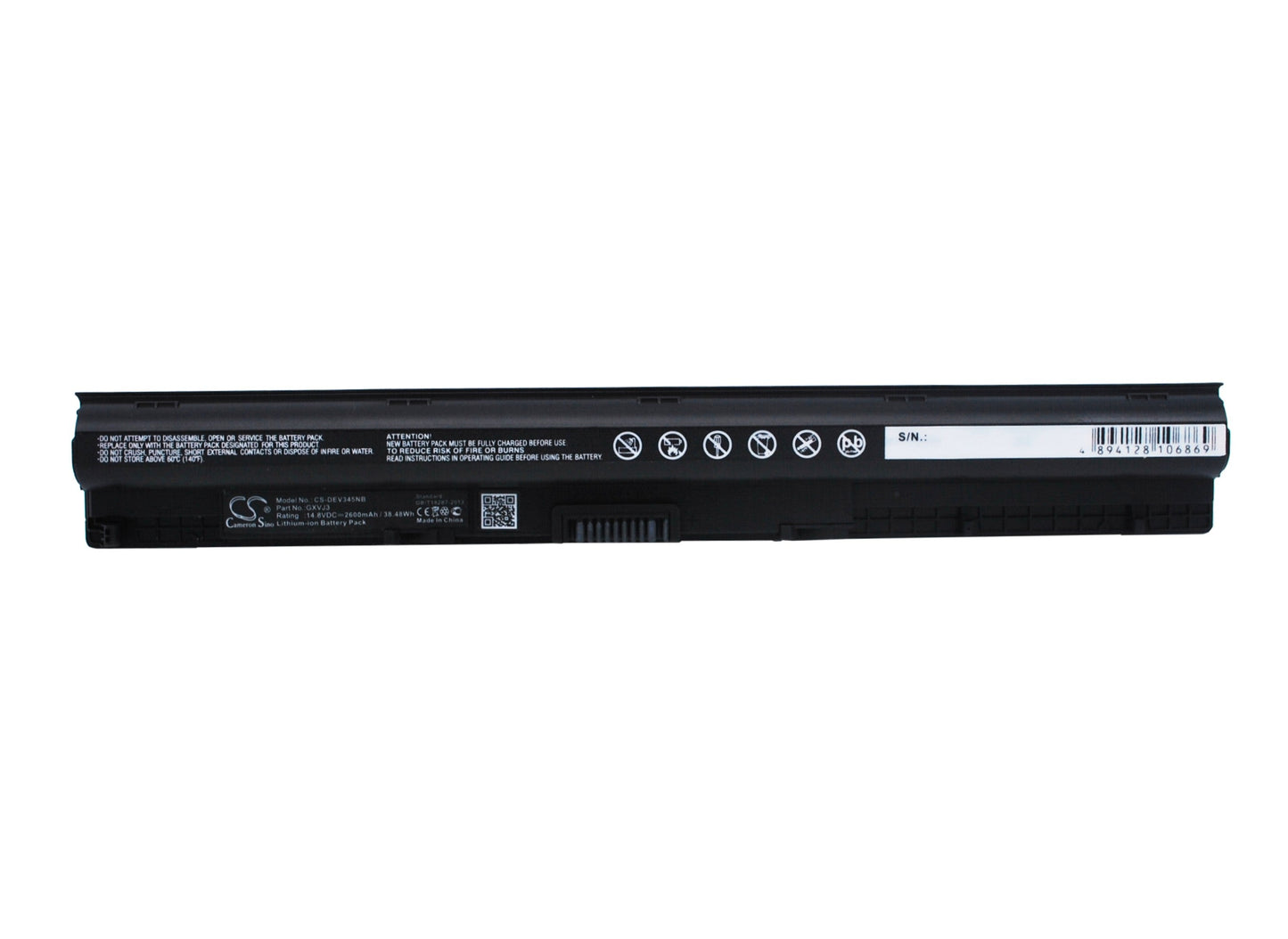 Replacement Battery for DELL  14 5000(5458) – Notebook, Laptop – 2600mAh / 38.48Wh / 14.8V