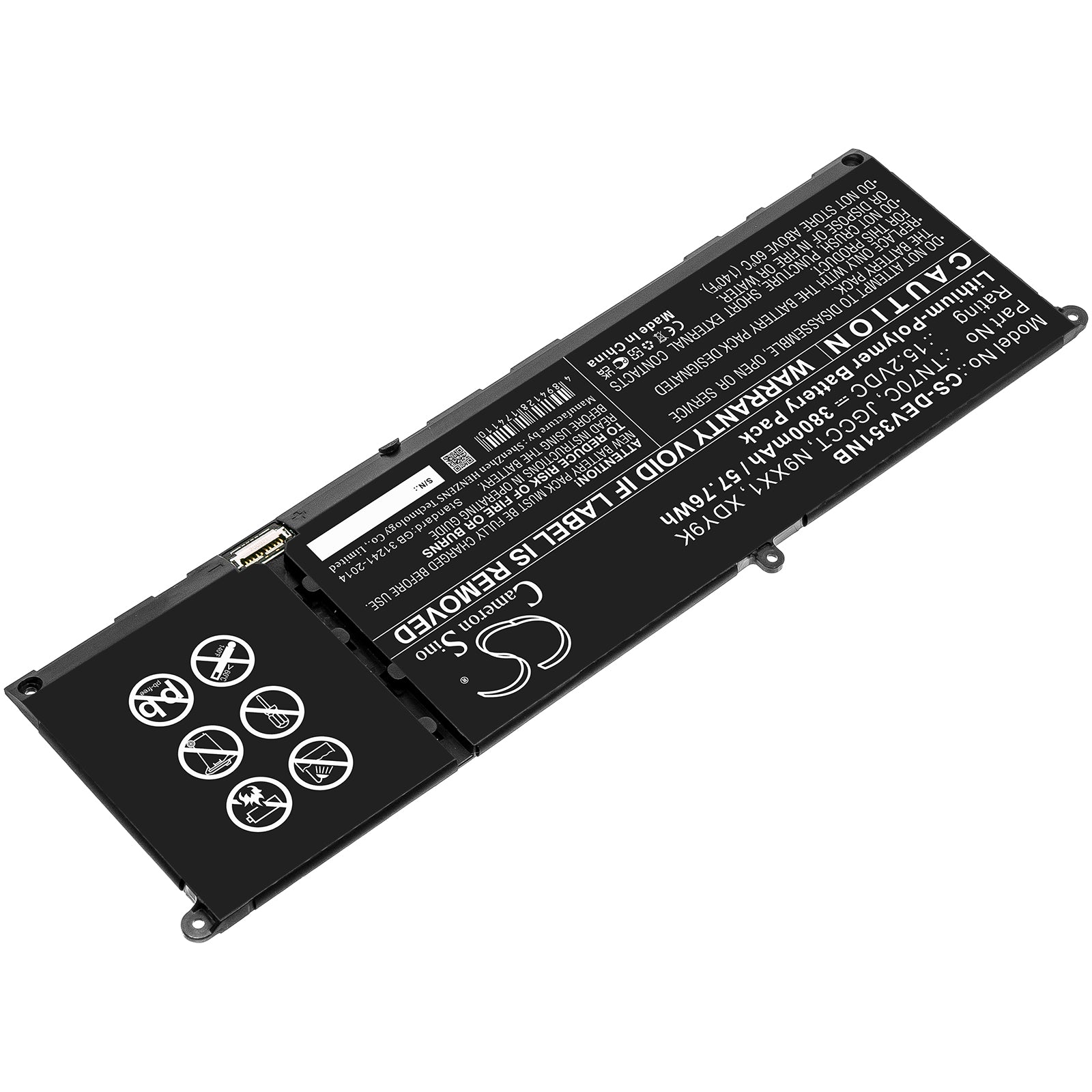 Replacement Battery for Dell Vostro 3510 – Notebook, Laptop – 3800mAh / 15.2V - image 2