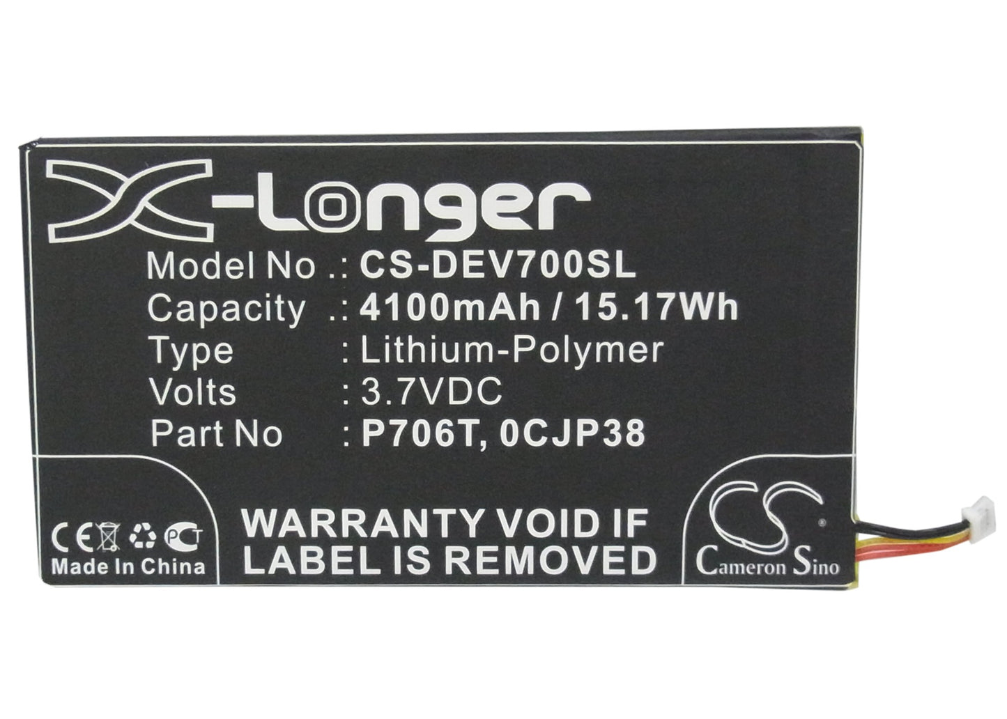 Replacement Battery for Dell Venue 7 – Tablet – 4100mAh / 3.7V - image 5